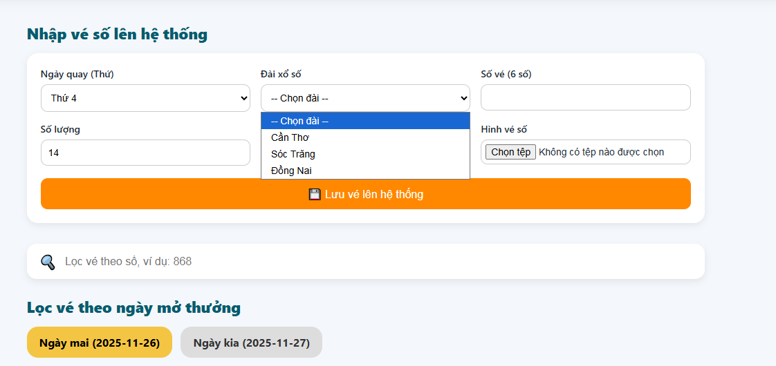 Hướng Dẫn Đại Lý Bán Vé Số Trên Muavesoonline.com – Đăng Ký, Nhập Vé, Quản Lý & Rút Tiền